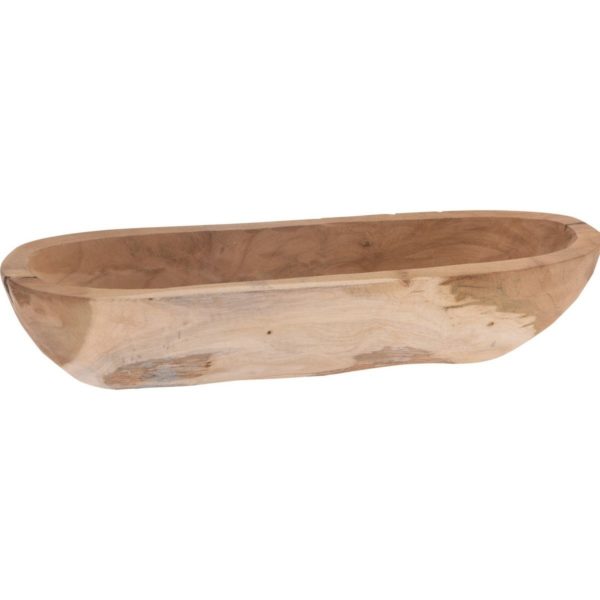 Dekoračná miska z teakového dreva Canoe