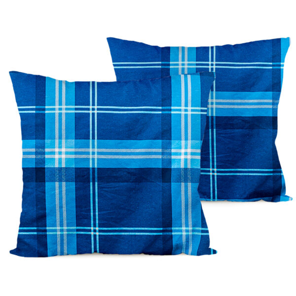 4Home Flanelová obliečka na vankúšik Blue plaid