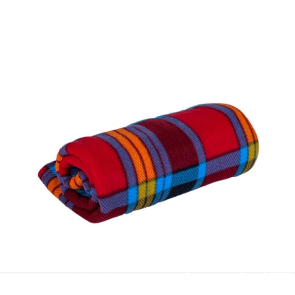 Deka fleece kocka multicolor