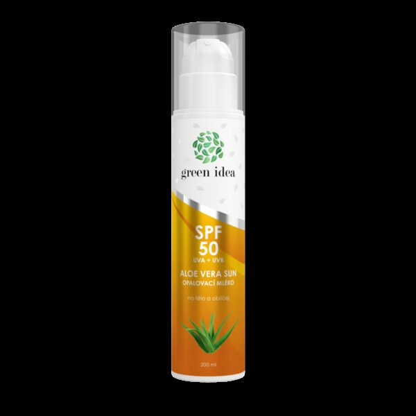 Green Idea Aloe Vera Opaľovacie mlieko SPF 50