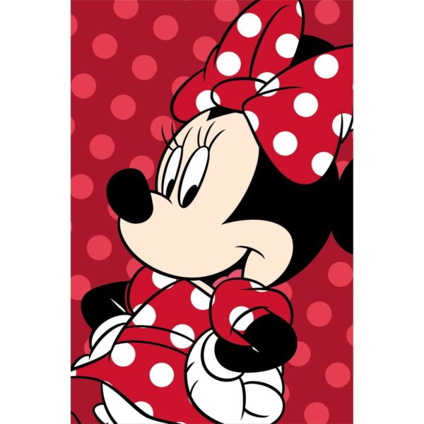 Jerry Fabrics Detská Deka Minnie Red