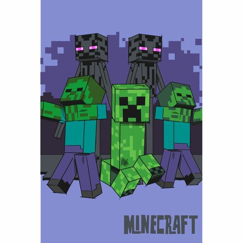 Jerry Fabrics Detská fleecová deka Minecraft Mobs coming for you