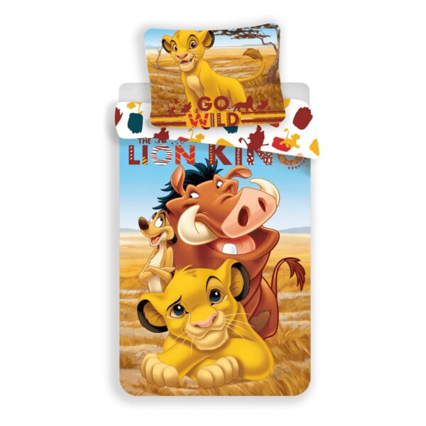 Jerry Fabrics Detské bavlnené obliečky Leví Kráľ Lion King