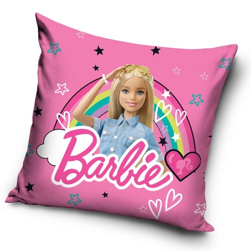 Carbotex Obliečka na vankúšik Barbie Čarovná Dúha