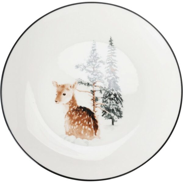 Porcelánový dezertný tanier Winter Fawn