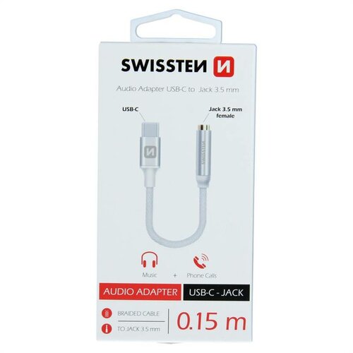 SWISSTEN Redukcia USB-C JACK 3