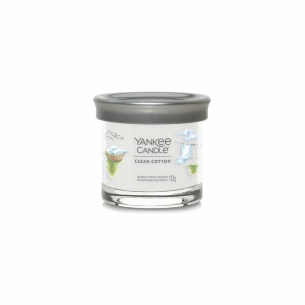 Yankee Candle vonná sviečka Signature Tumbler v skle malá Clean Cotton